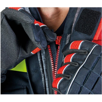 Ubranie bojowe FIRE FLEX – granatowo-czerwony NOMEX® NXT (CNBOP) + napisy